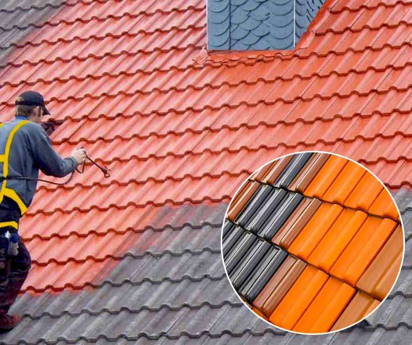 Nettoyage Toiture : démoussage toit et peinture hydrofuge de couverture. Intervention dans les Pyrénées-Atlantiques (64) : DS TOITURE 64 : Couvreur